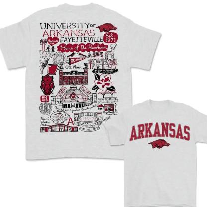 “Complete NCAA Campus Pride” Hand - Drawn University Tees Collection