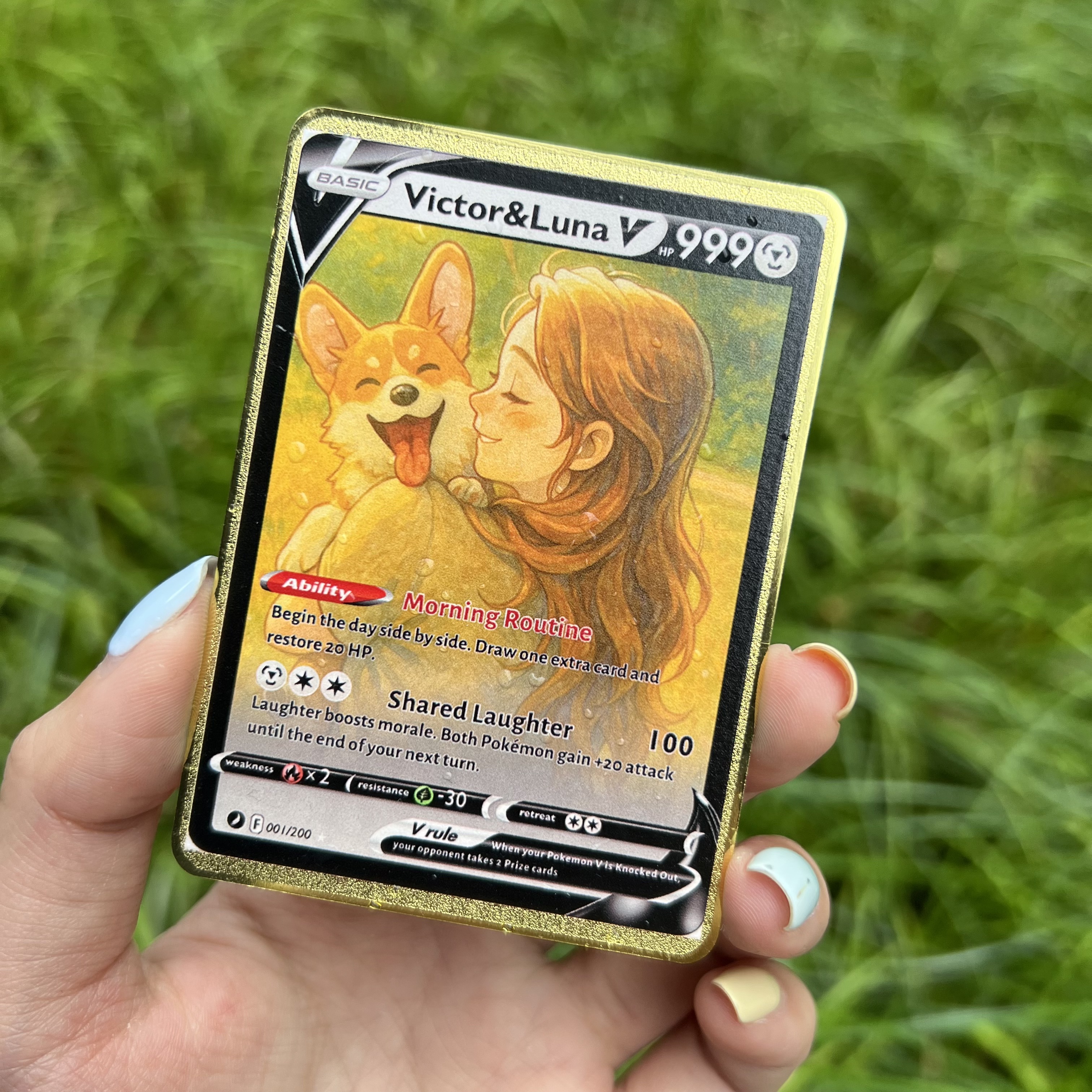 Custom Anime People and Petmon V Cards