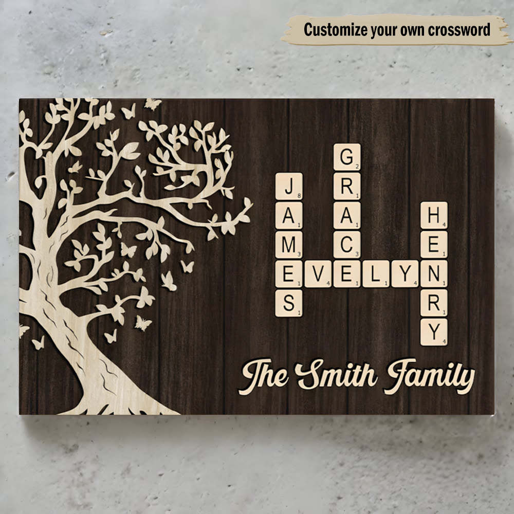 Custom Family Crossword Canvas