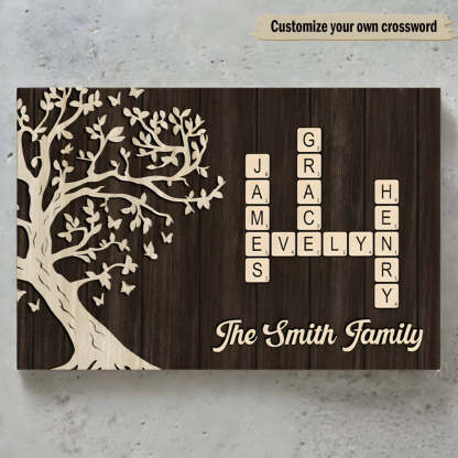 Custom Family Crossword Canvas