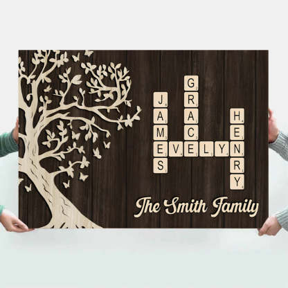 Custom Family Crossword Canvas