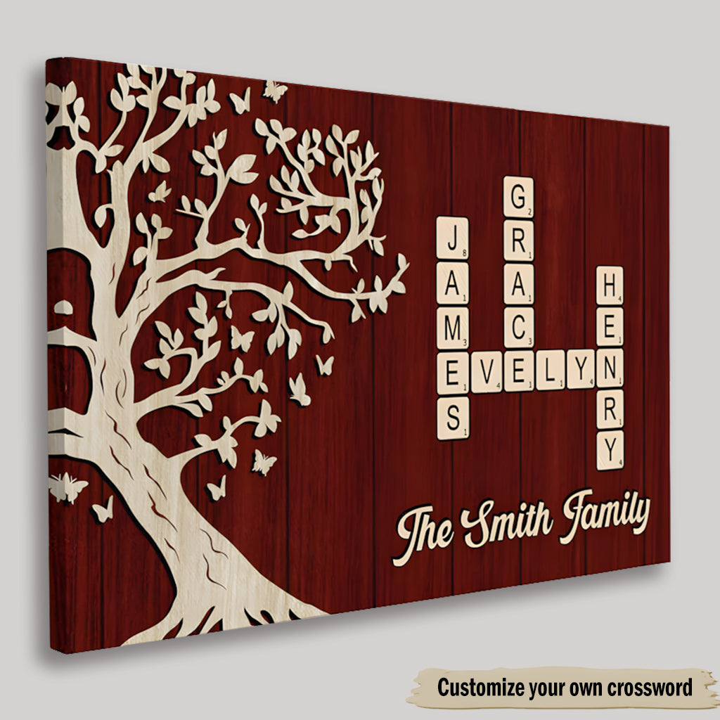 Custom Family Crossword Canvas