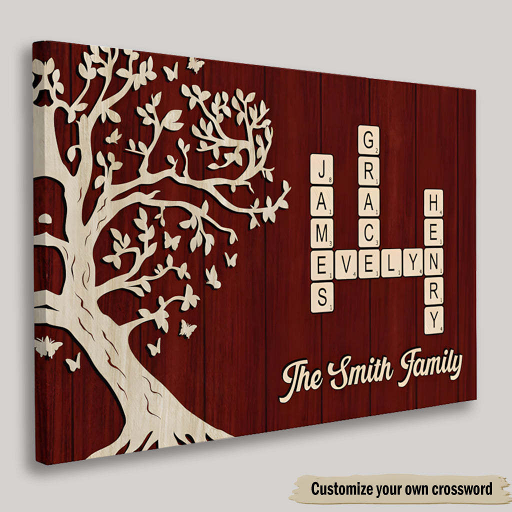 Custom Family Crossword Canvas