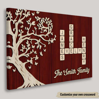 Custom Family Crossword Canvas
