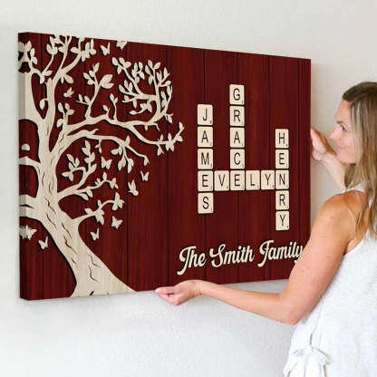 Custom Family Crossword Canvas