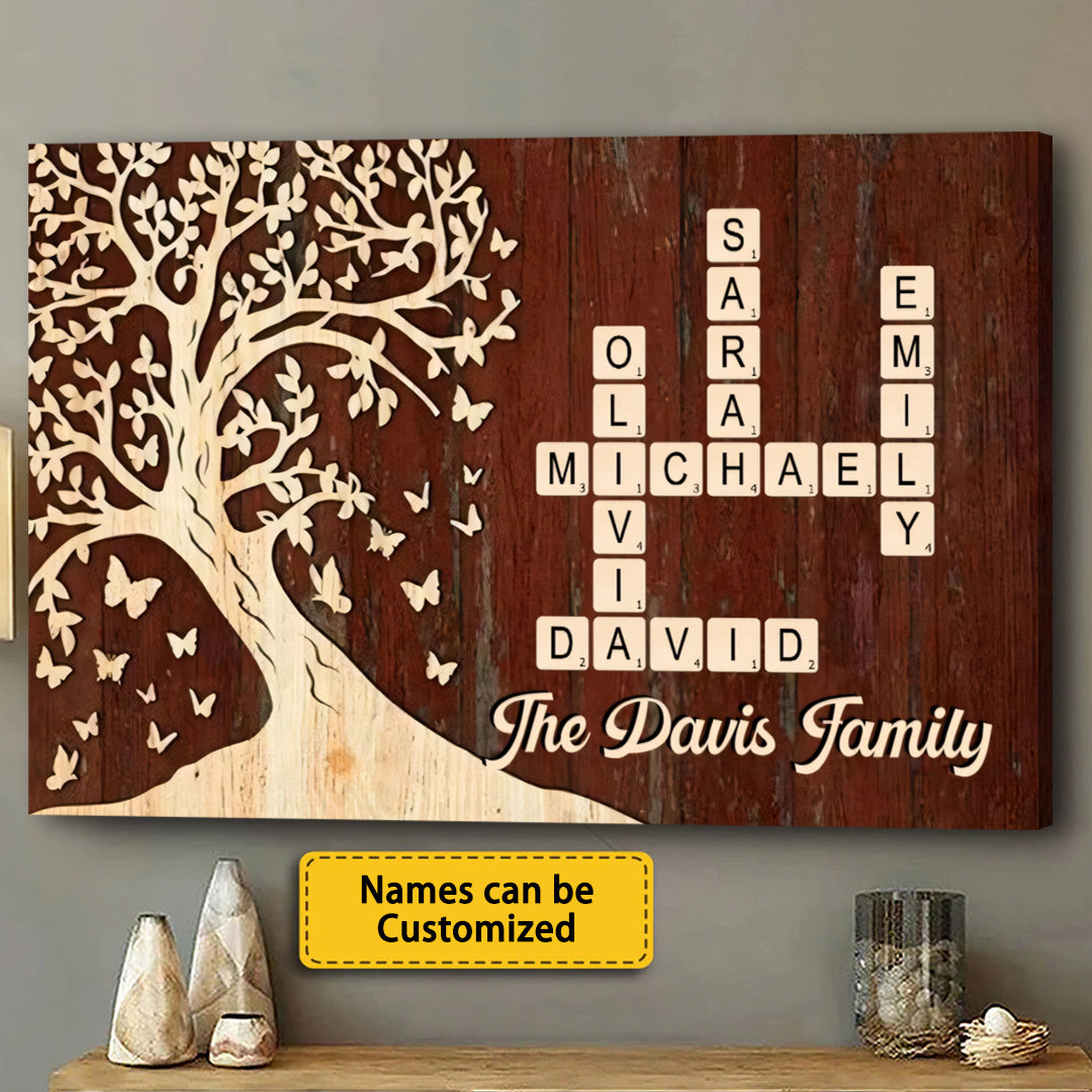 Custom Family Crossword Canvas