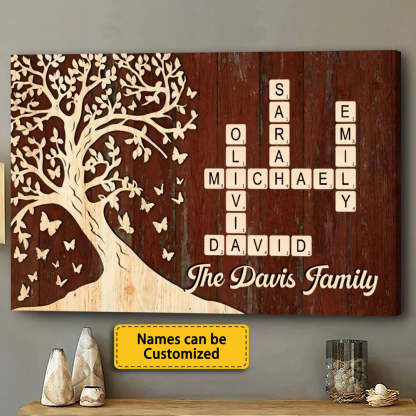Custom Family Crossword Canvas