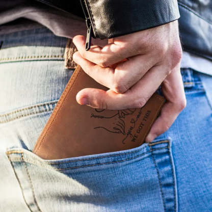 💕 "You & Me" Personalized Leather Duo: Matching Straps + Wallets