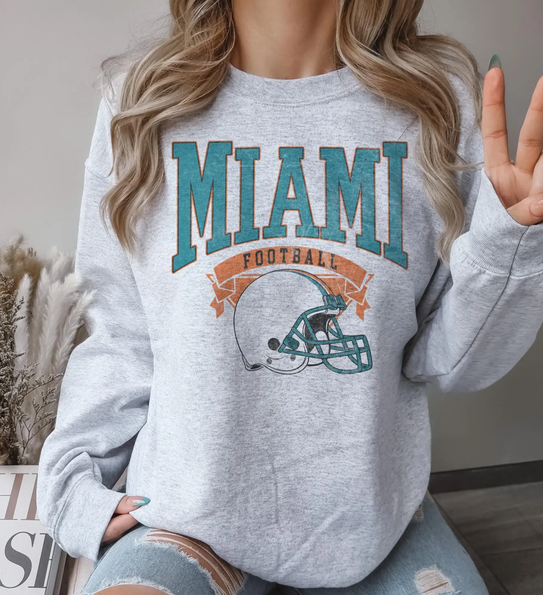 Vintage Football Team Sweatshirt