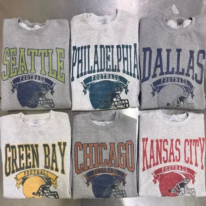 Vintage Football Team Sweatshirt