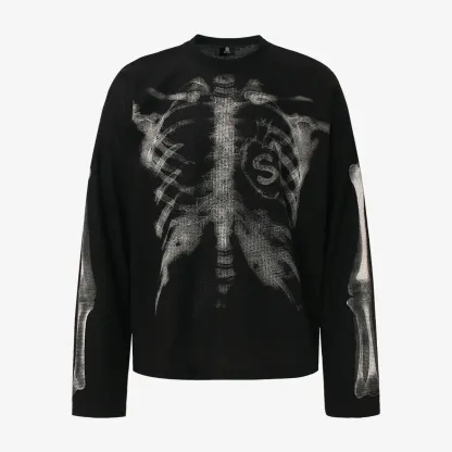 Spooky Halloween Skeleton Graphic Sweatshirt