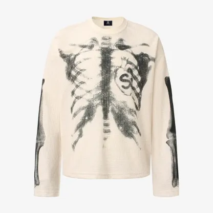 Spooky Halloween Skeleton Graphic Sweatshirt