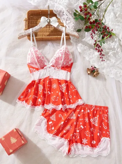 Halloween Theme Women's Pajama Set