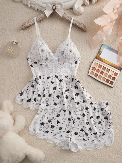 Halloween Theme Women's Pajama Set