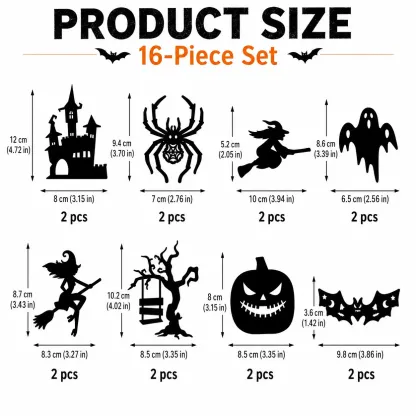 Halloween LED Silhouette Wall Light Stickers
