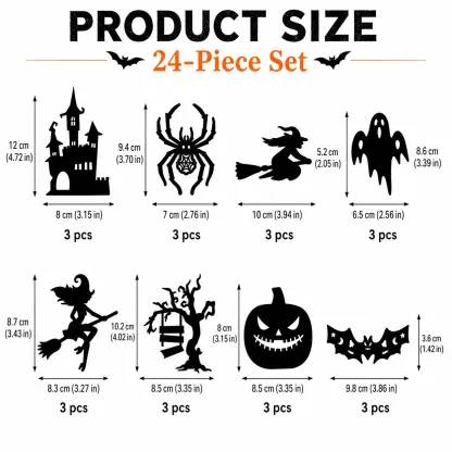 Halloween LED Silhouette Wall Light Stickers