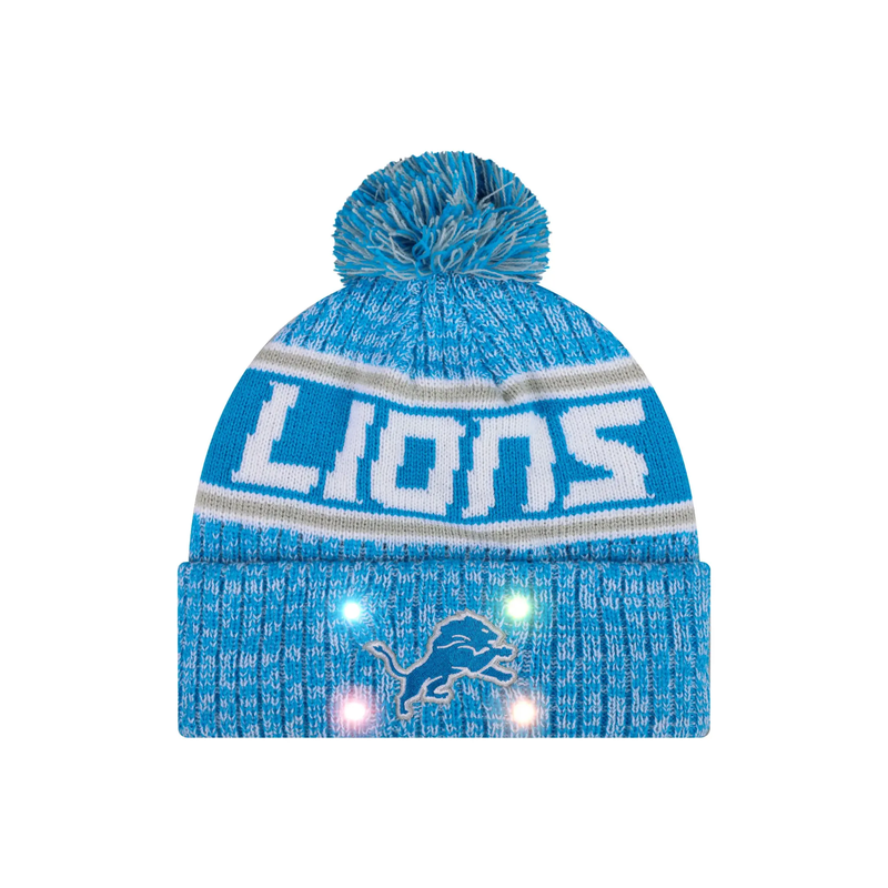Football Team Warm Light up Pom Beanie