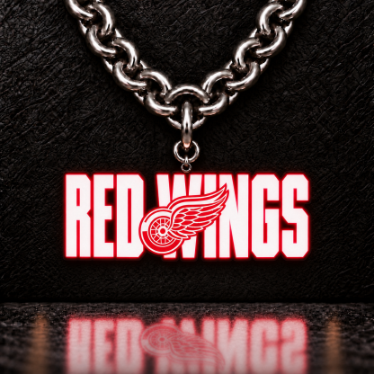 Hockey Fan LED Light-Up Pendant Chain Necklace