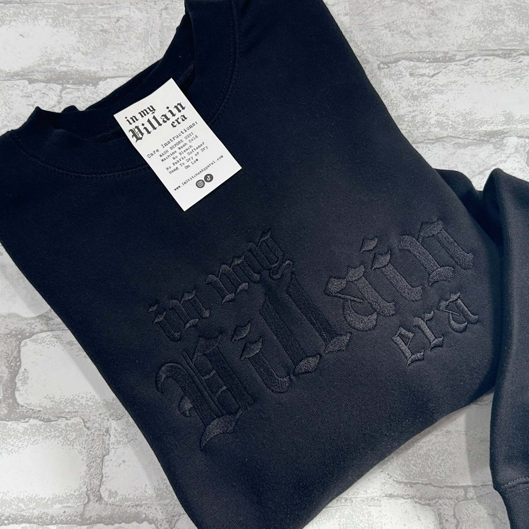 In My Villain Era - Embroidered Crewneck Sweatshirt