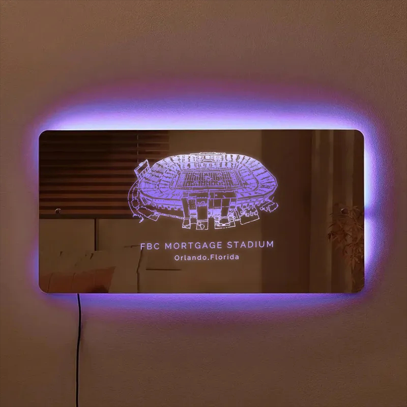 FBC Mortgage Stadium Mirror Light-Gifts For Sports Lovers、UCF Knights、NCAA