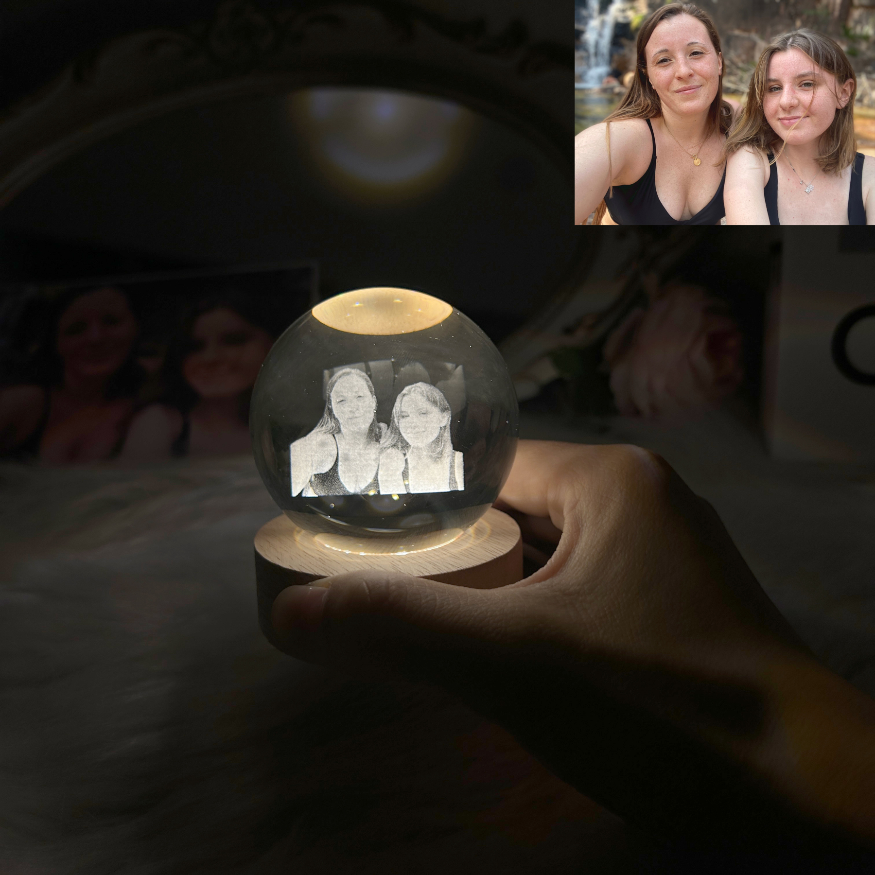 Personalized 3D Heart Crystal Photo Gift