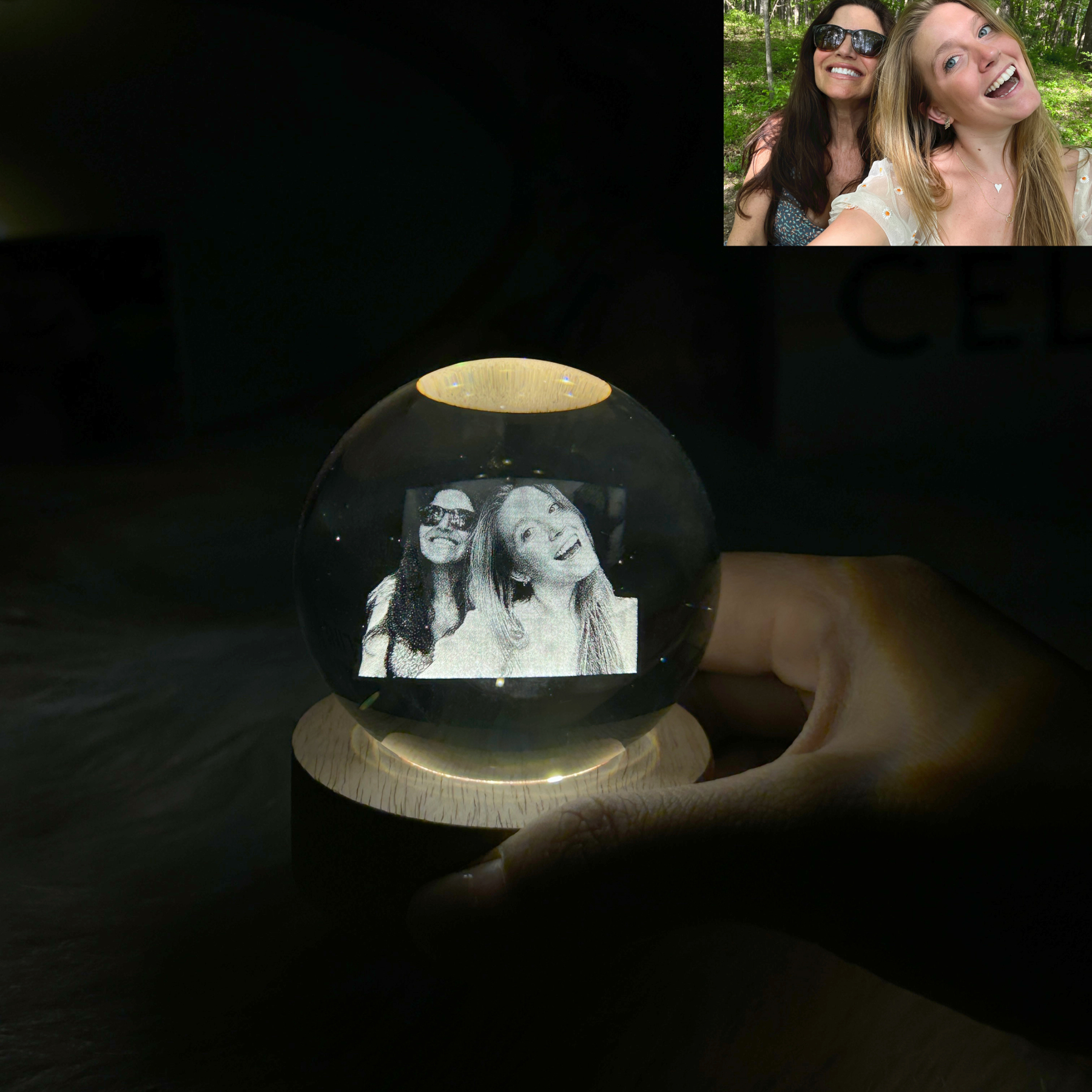 Personalized 3D Heart Crystal Photo Gift
