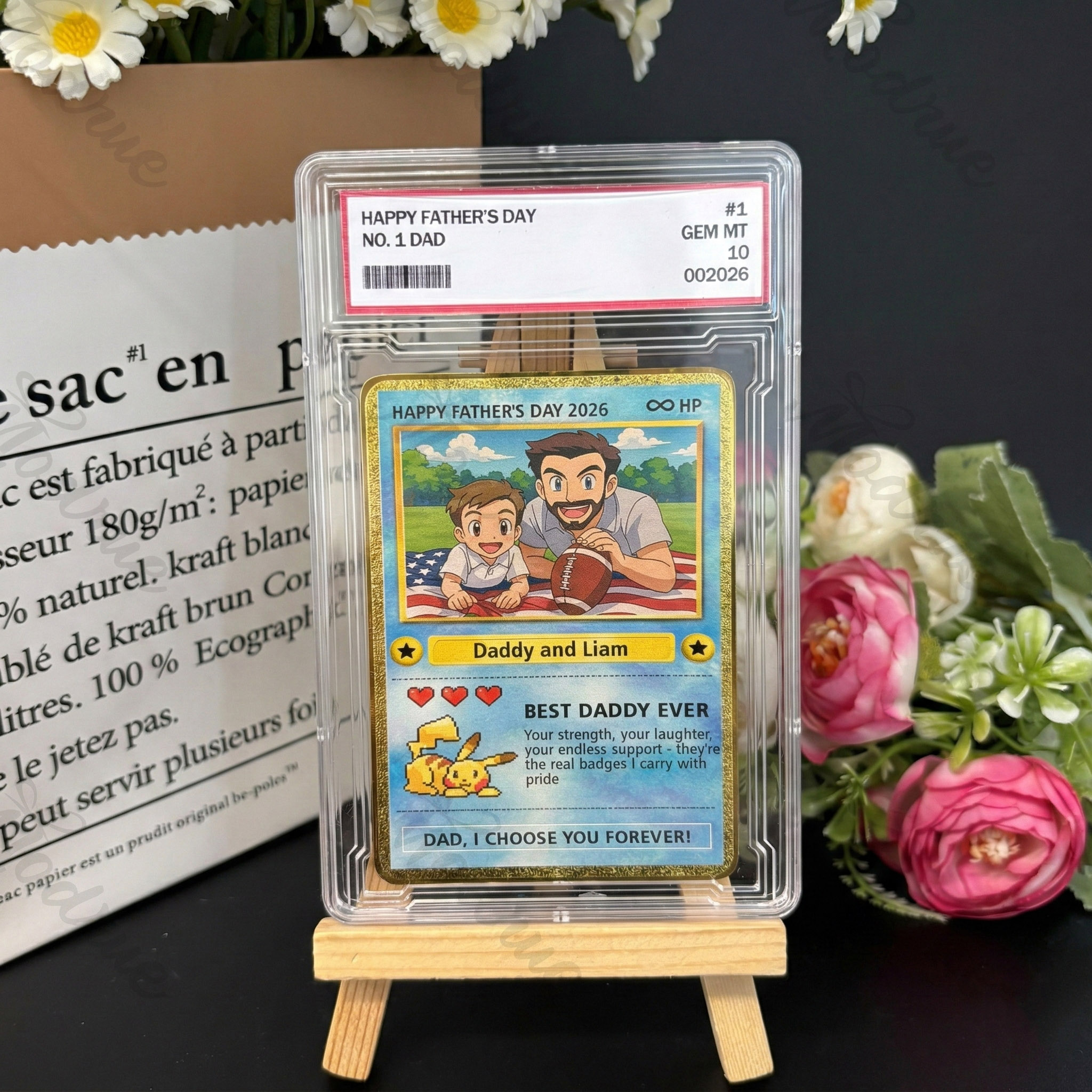 Custom Anime Photo Father's Day Card