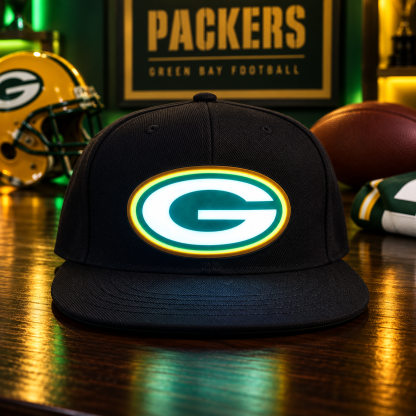 Football Fan LED Light-Up Snapback Cap