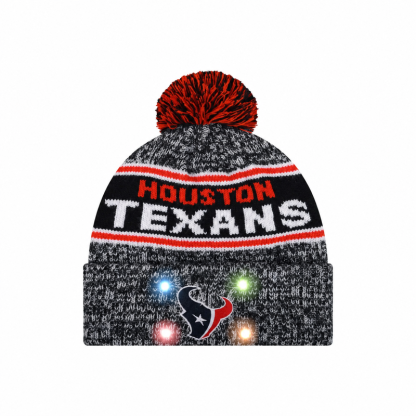 Football Team Warm Light up Pom Beanie