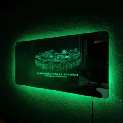 Huntington Bank Stadium Minneapolis Minnesota Stadium Mirror Light-Gifts For Sports Lovers、Minnesota Golden Gophers、NCAA
