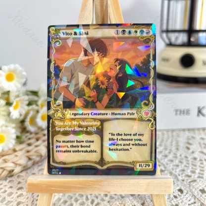  Personalized Magic Card Couple Photo Anime Style