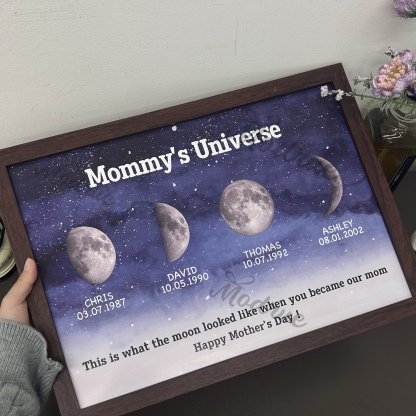 Starry Night Customize Birth Moon Frame Mother's Day Gift