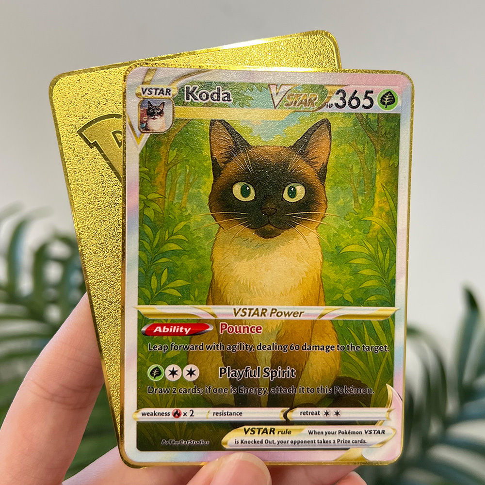 Custom Anime Pet Pokecard TCG V/Vmax/VSTAR/EX/GX/TRAINER Card
