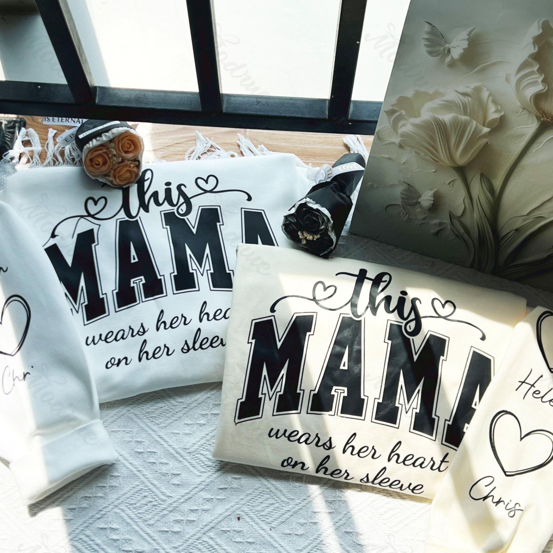 Personalized MAMA Sweatshirt With Kids Names