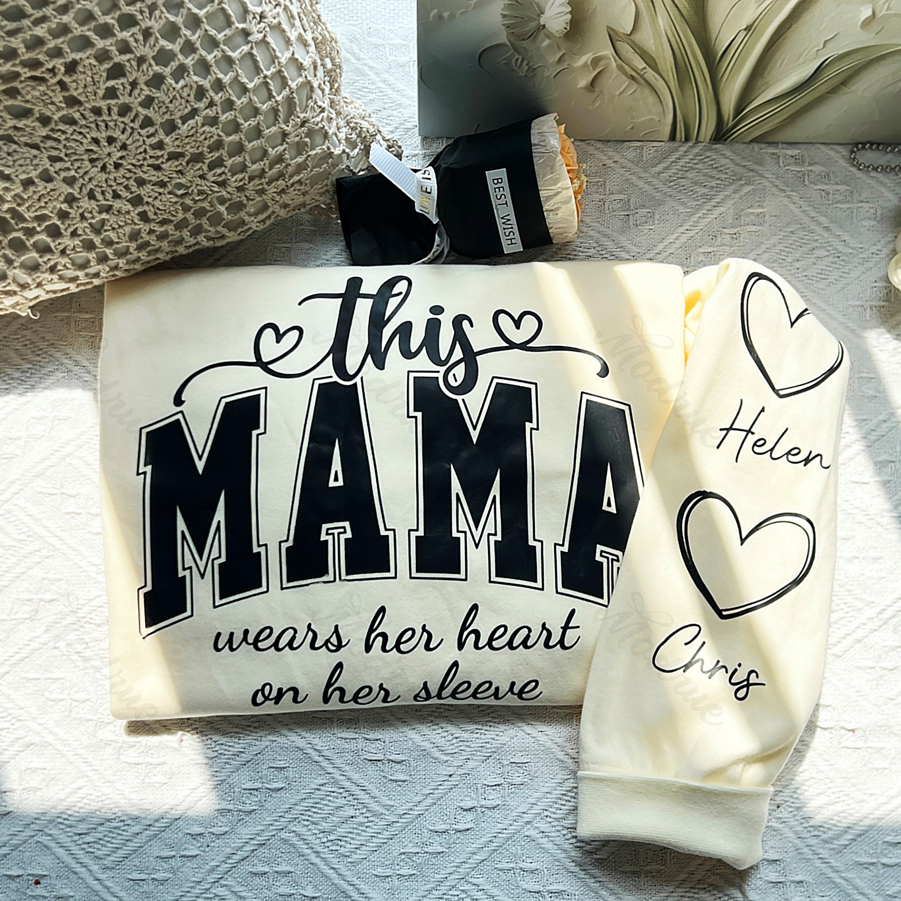Personalized MAMA Sweatshirt With Kids Names
