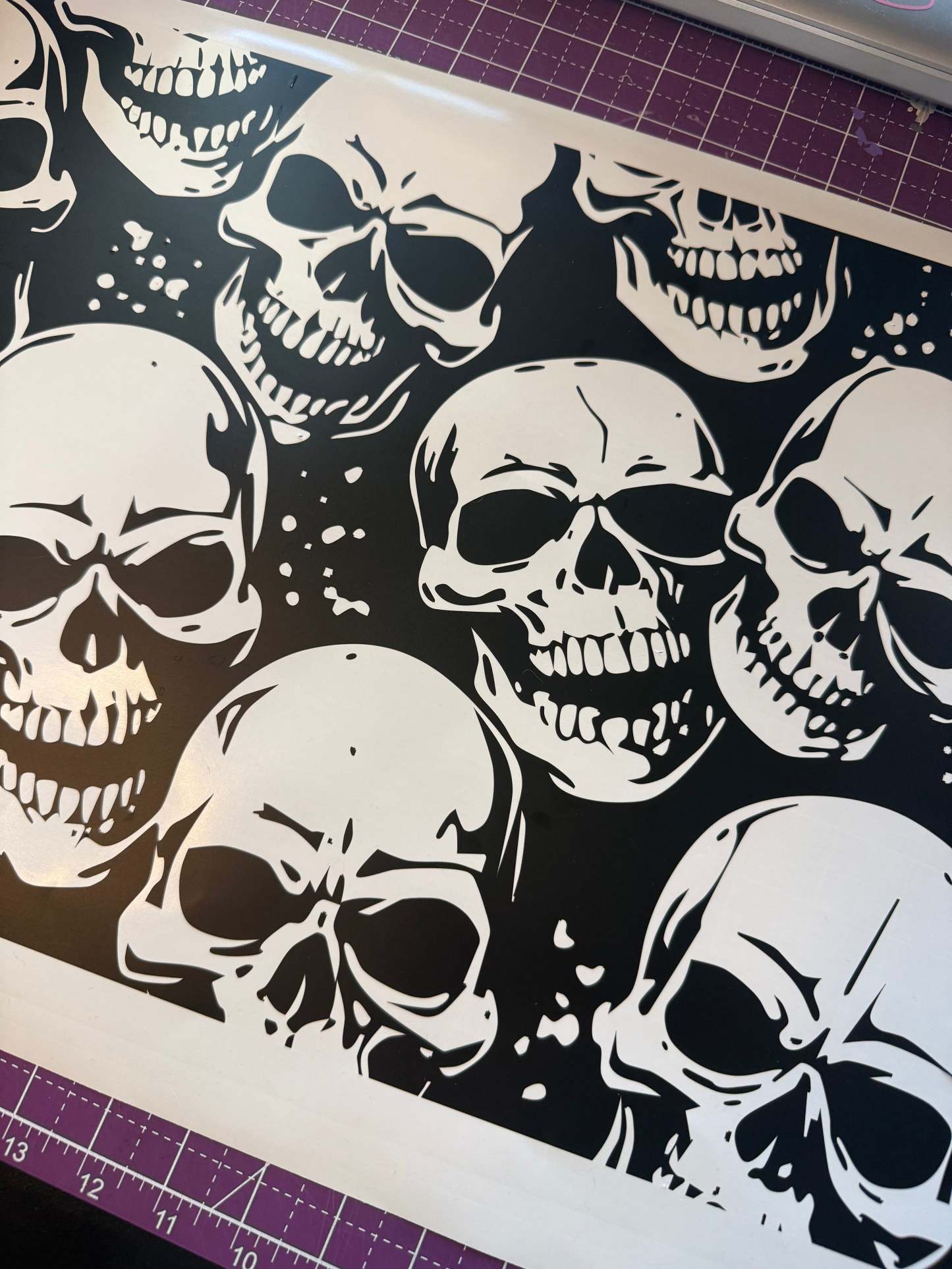 Skulls Sun Roof Car Decal - Bold Skull Graphic for Vehicle Sunroof