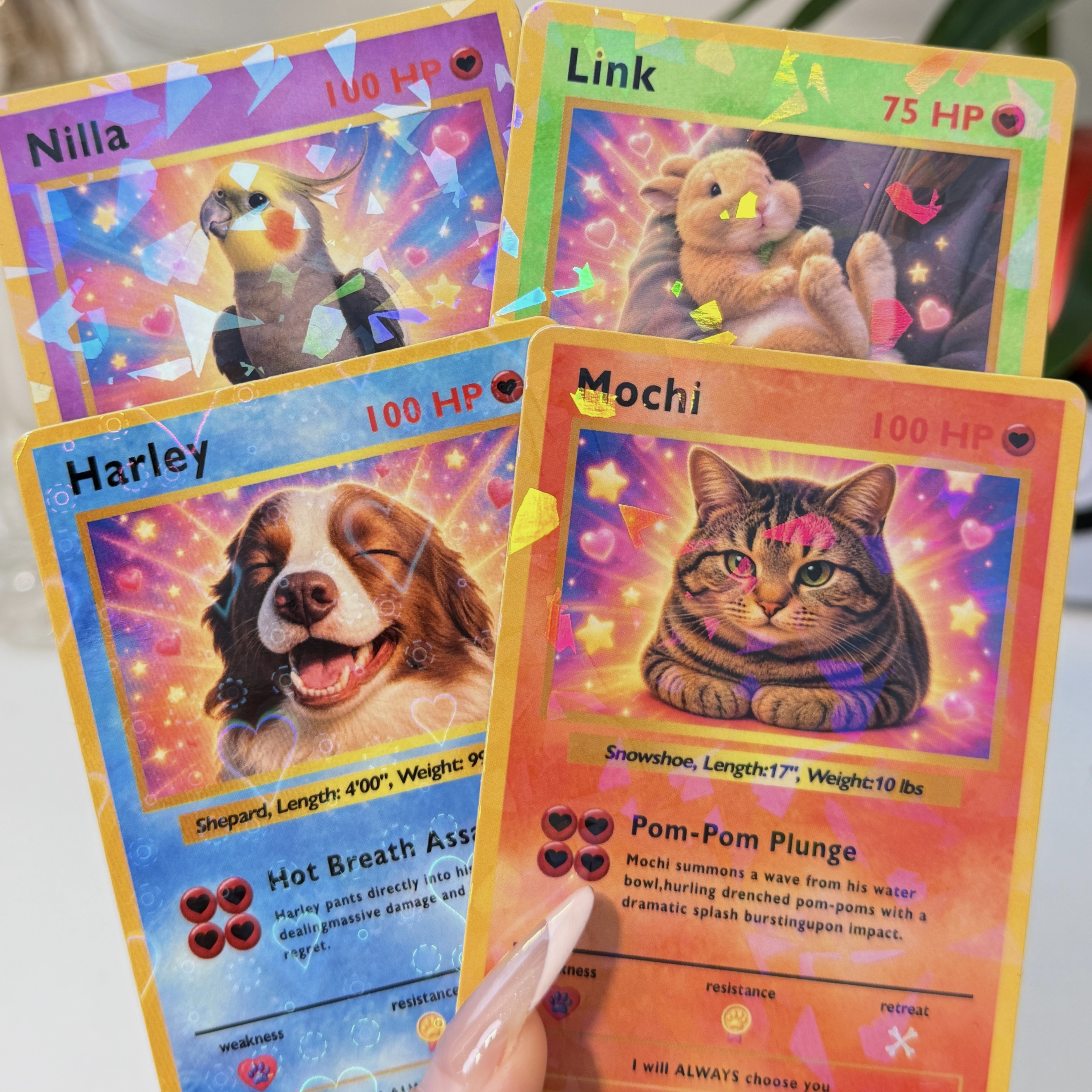 Turn Your Pet Into A Cartoon Anime Card