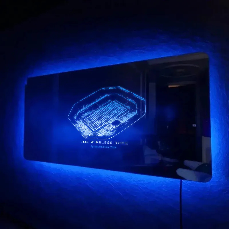 JMA Wireless Dome Stadium Mirror Light-Gifts For Sports Lovers、Syracuse Orange、Lacrosse&Basketball、Carrier Dome、NCAA