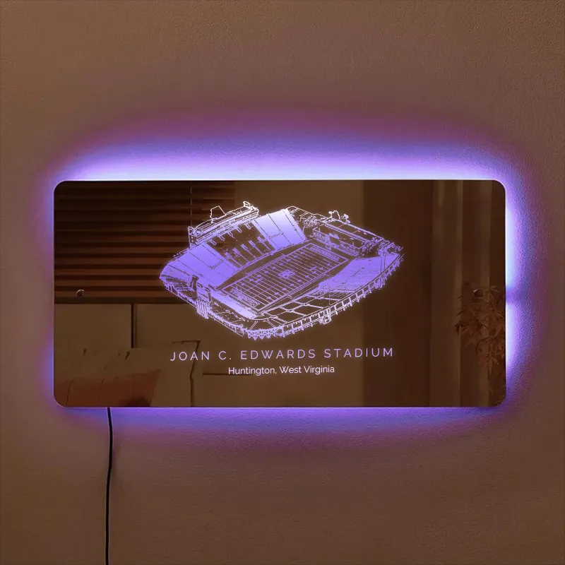 Joan C. Edwards Stadium Mirror Light-Gifts For Sports Lovers、Marshall University Thundering Herd、NCAA