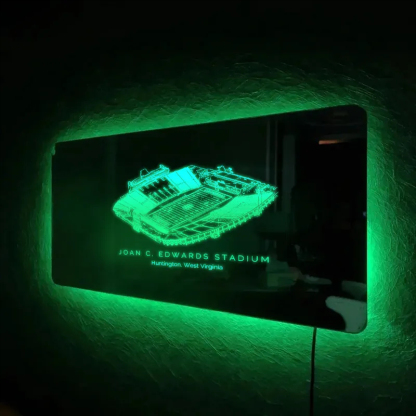 Joan C. Edwards Stadium Mirror Light-Gifts For Sports Lovers、Marshall University Thundering Herd、NCAA