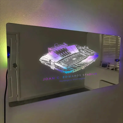 Joan C. Edwards Stadium Mirror Light-Gifts For Sports Lovers、Marshall University Thundering Herd、NCAA