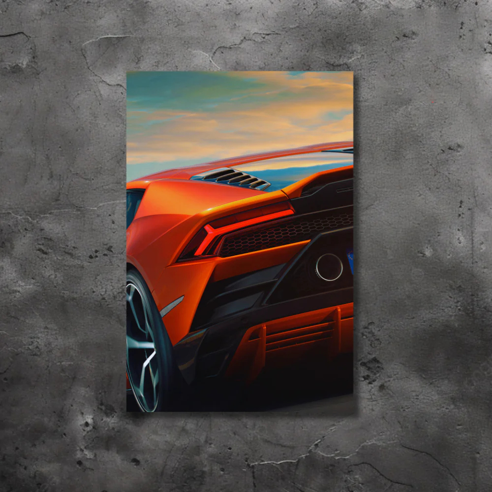 LED Car Poster