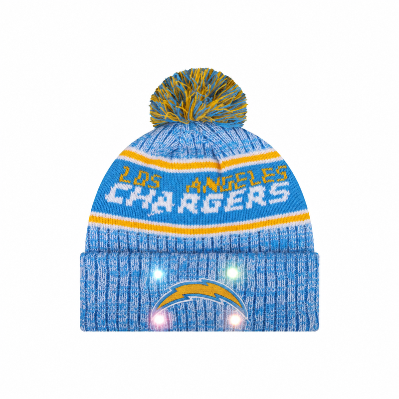 Football Team Warm Light up Pom Beanie