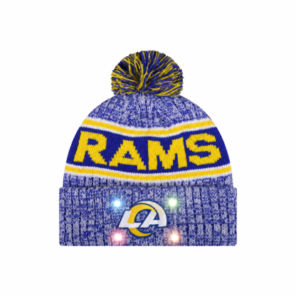 Football Team Warm Light up Pom Beanie