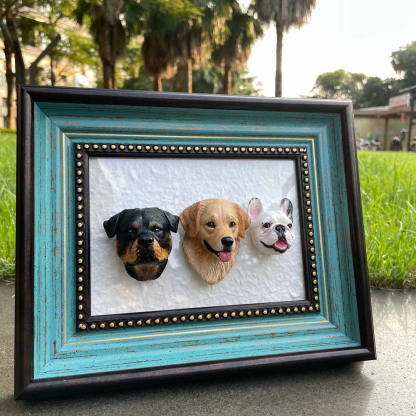Personalized Magnetic 3D Pet Head Figurine