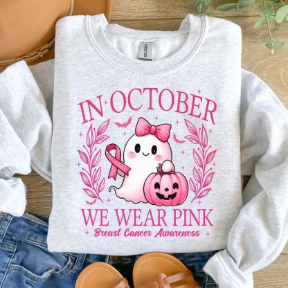 In October We Wear Pink Ghost Shirt