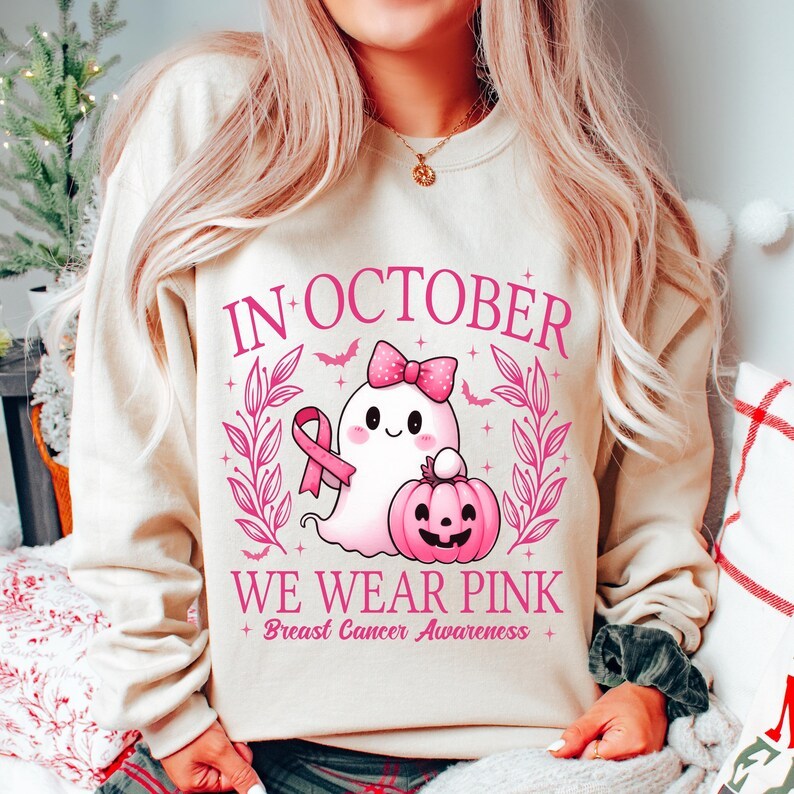 In October We Wear Pink Ghost Shirt