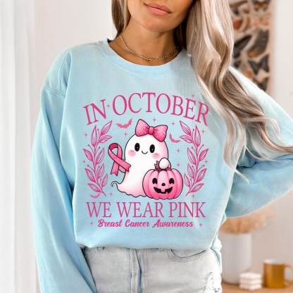 In October We Wear Pink Ghost Shirt