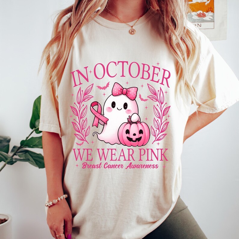 In October We Wear Pink Ghost Shirt