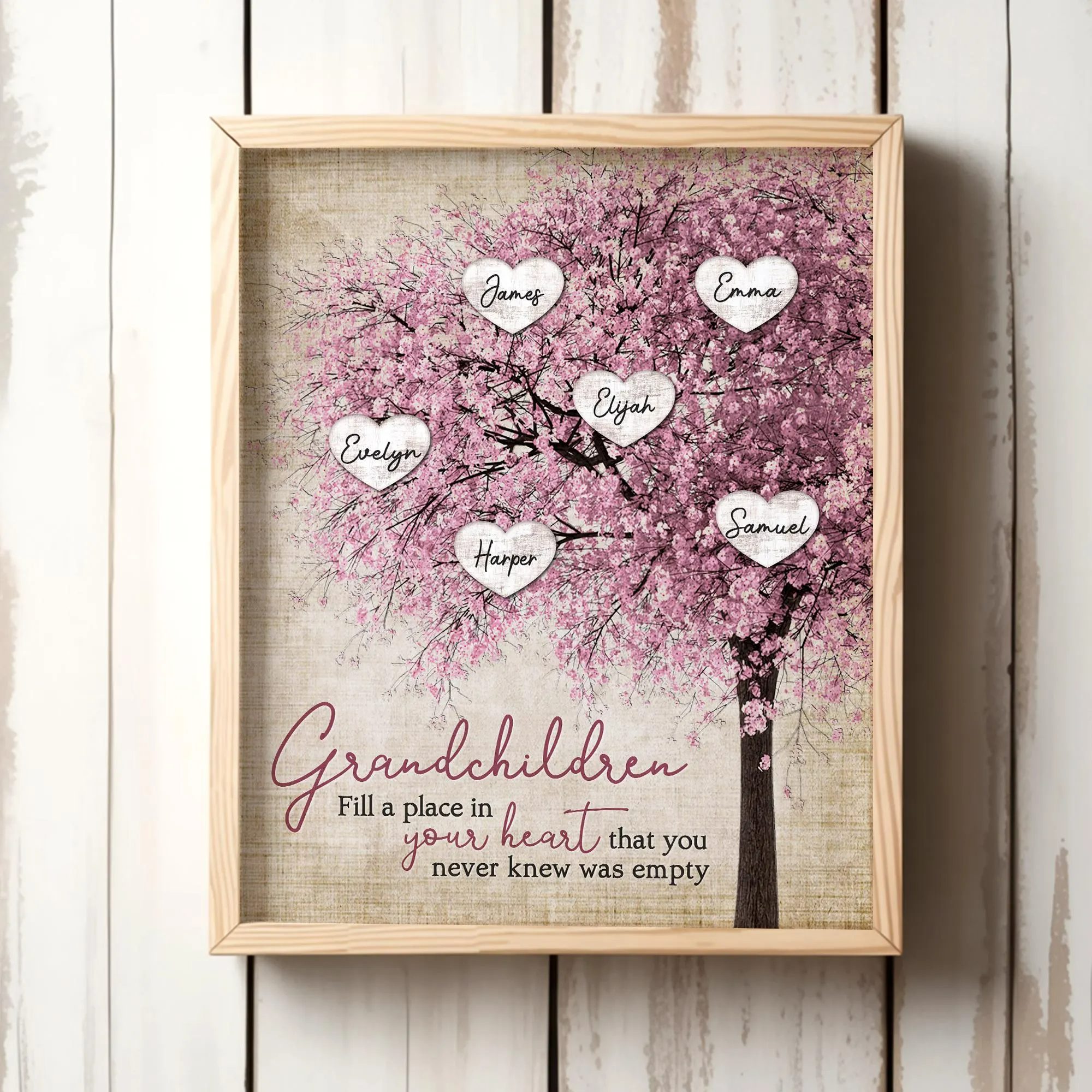 Personalised Family Tree Canvas 